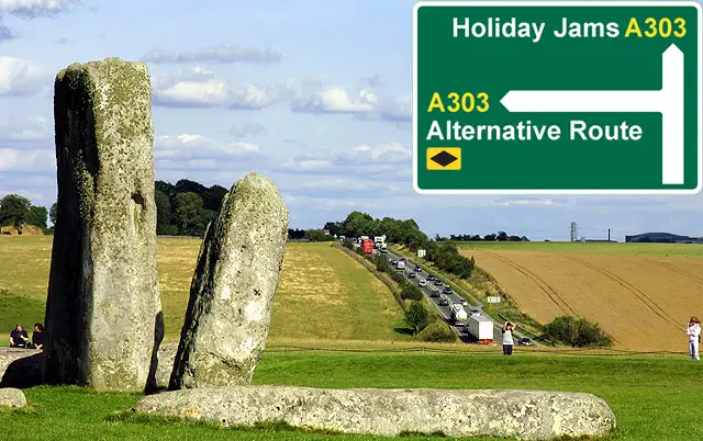 A303 diversion sign