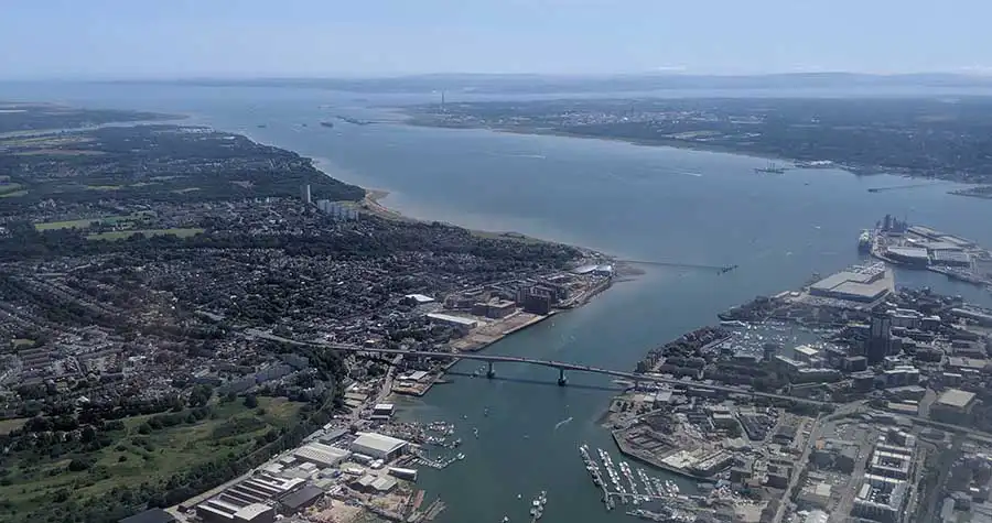 Itchen Bridge Toll Bridge, Southampton, England