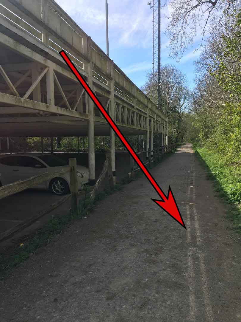 Why are there yellow lines on a public footpath?