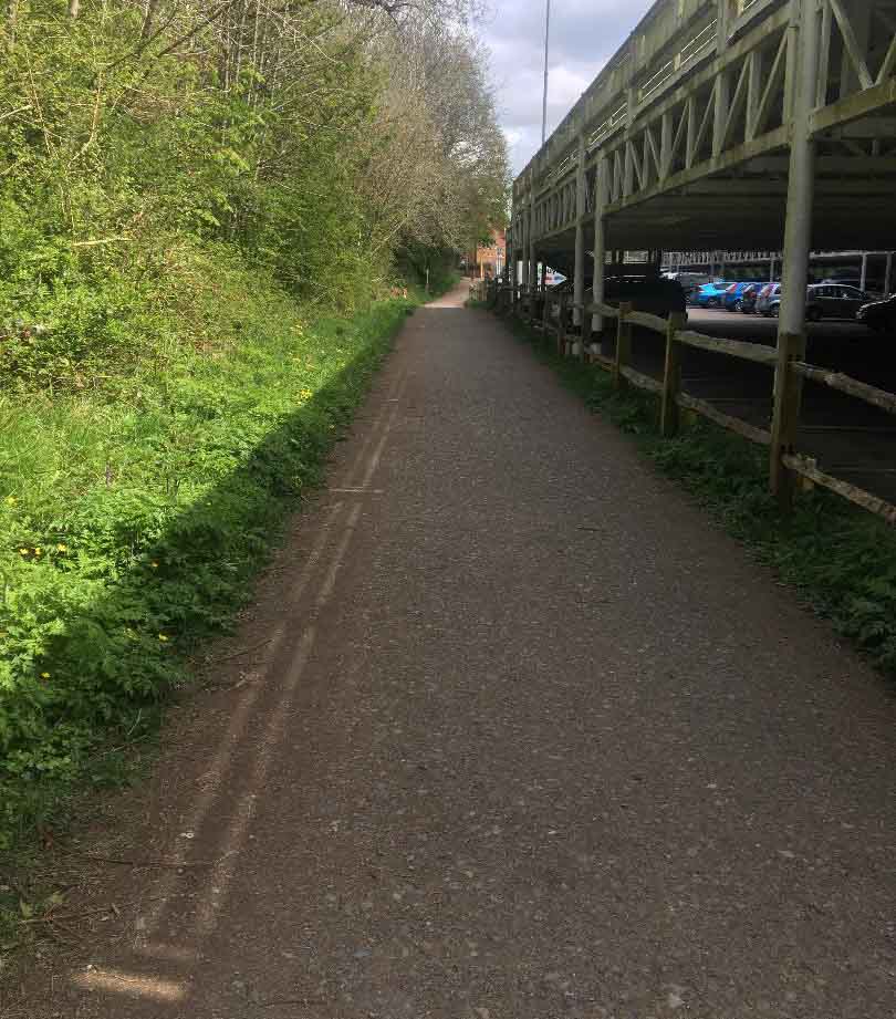 Why are there yellow lines on a public footpath?